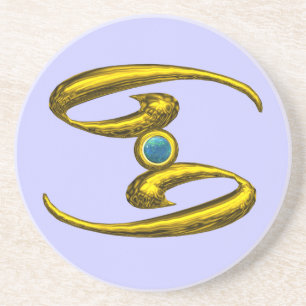 Porta-copos CANCER ZODIAC BIRTHDAY JEWEL Blue Opale,