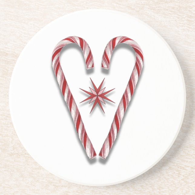 Porta-copos Candy Cane Heart (Frente)