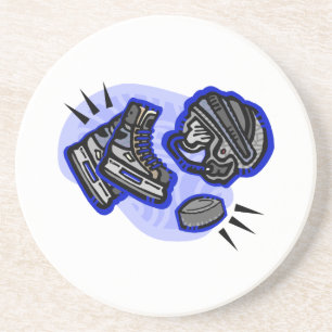 Porta-copos Capacete & skates do disco de hóquei