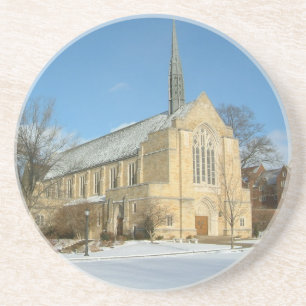 Porta-copos Capela Harbison no Inverno na Grove City College