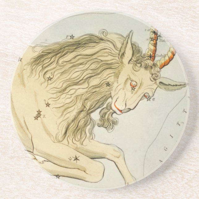 Porta-copos Capricórnio, Décimo Sinal Astrológico Zodiac (Frente)
