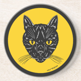 Porta-copos Cara de Gato Preto