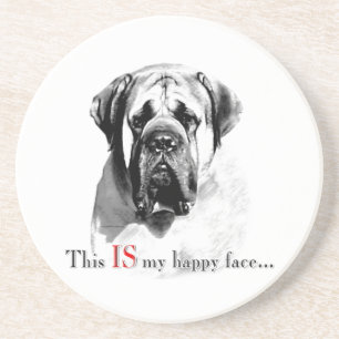 Porta-copos Cara feliz do Mastiff