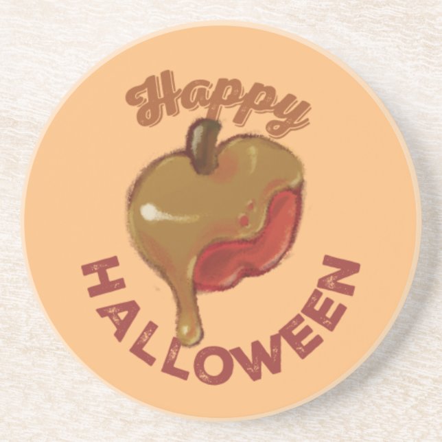 Porta-copos Caramel Apple Happy Halloween (Frente)