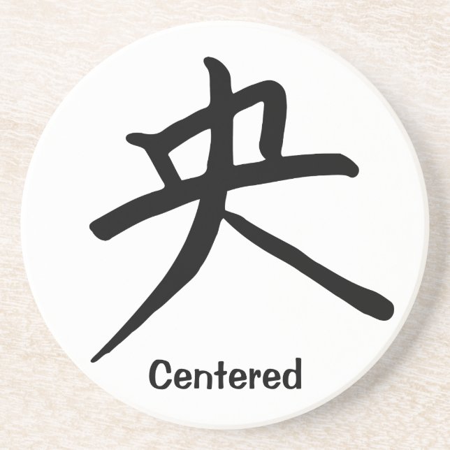 Porta-copos Caráter de Kanji para centrado (Frente)