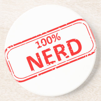 Porta-copos Carimbo de borracha 100% do nerd