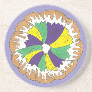 Porta-copos Carnaval do King Cake New Orleans NOLA Mardi Gras