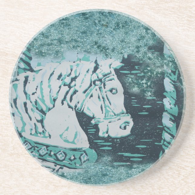 Porta-copos Carousel Horse Aquamarine (Frente)