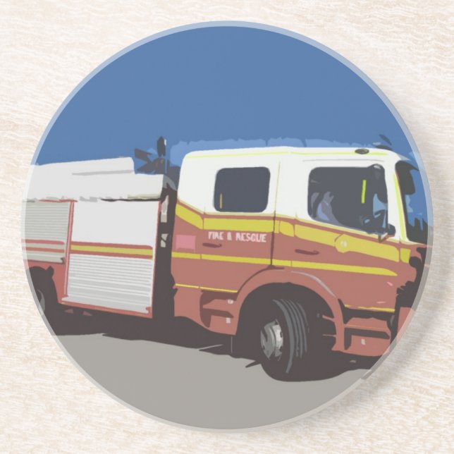Porta-copos Carro de bombeiros (Frente)