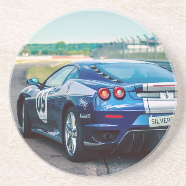 Porta-copos Carro Race Azul (Frente)