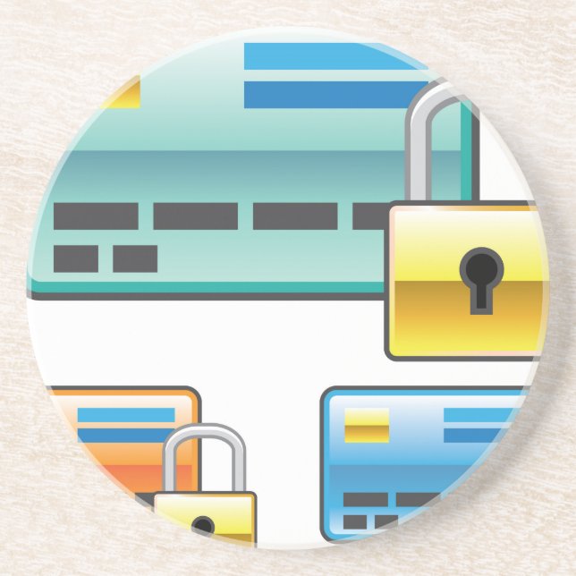 Porta-copos Cartão de ATM do débito do fechamento do cartão de (Frente)