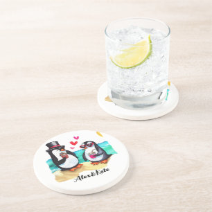 Porta-copos Casal Engraçado, Animais Apaixonados