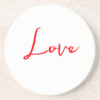 Casamento de Amor Branco com Caligrafia Vermelha n