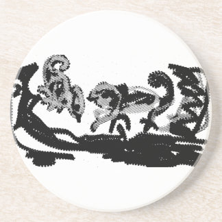 Porta-copos Casamento dos Camaleões da Floresta Tropical