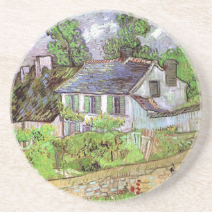 Porta-copos Casas em Auvers,Vincent van Gogh.