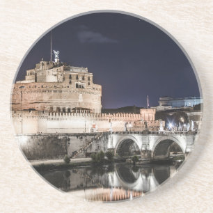 Porta-copos Castel Sant Angelo à noite em Roma