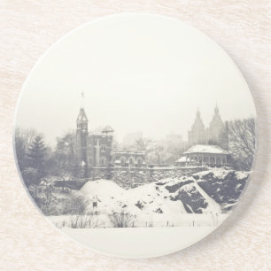 Porta-copos Castelo do Belvedere no inverno no Central Park