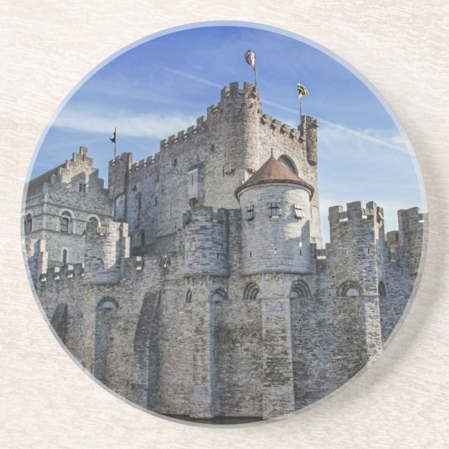 Porta-copos Castelo dos Condes em Gand (Frente)