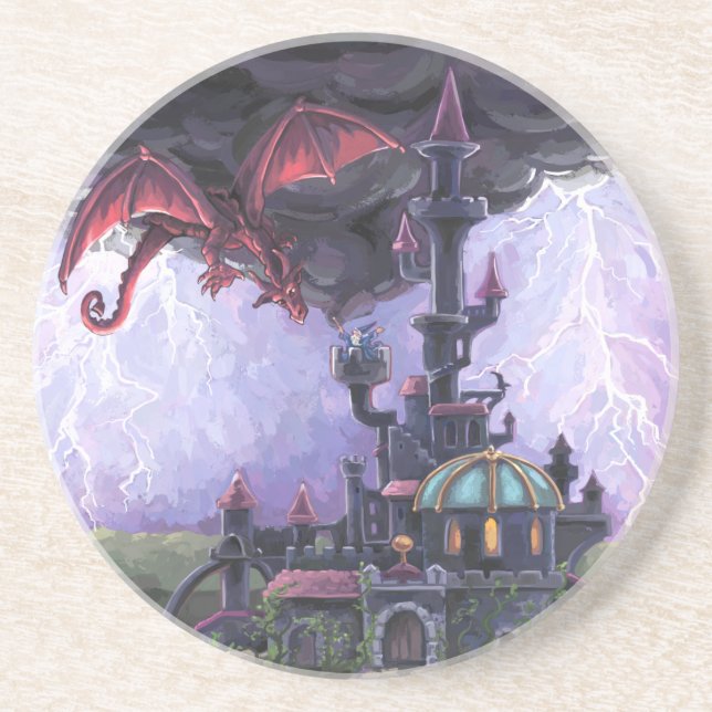 Porta-copos Castelo Dragon (Frente)