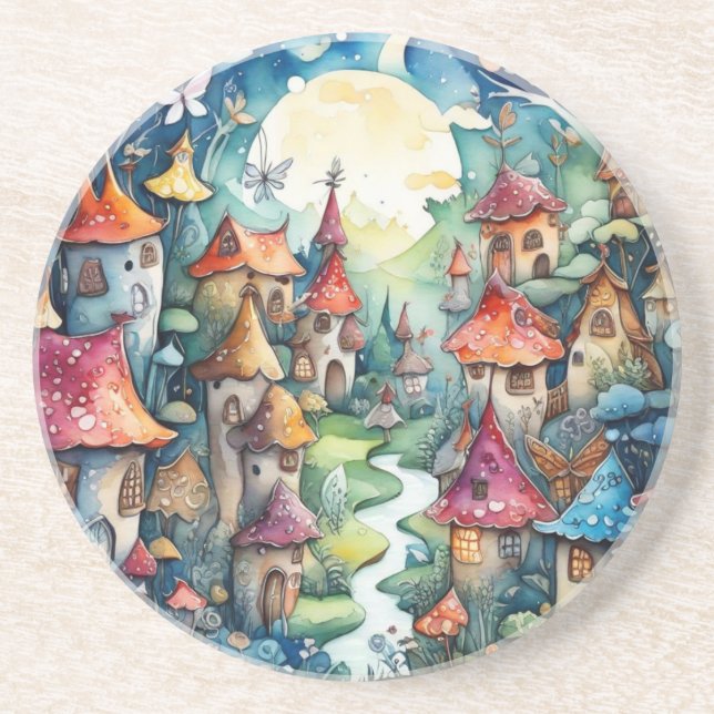 Porta-copos Castelo mágico da Terra Fairyland (Frente)