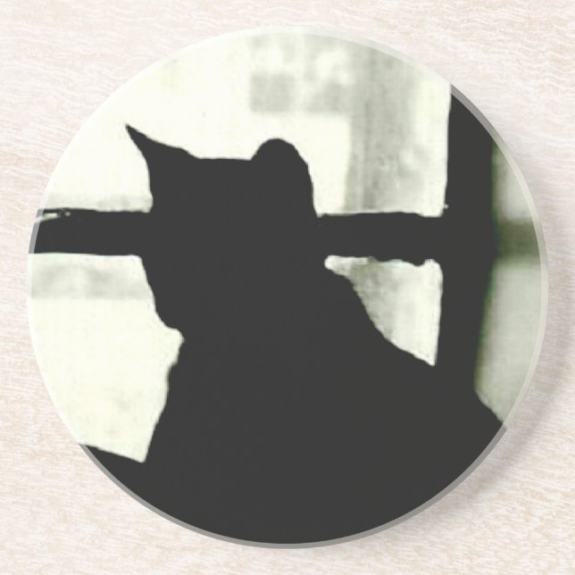 porta copos 'Cat in Window' (Frente)