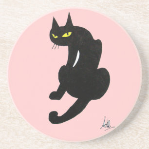 Porta-copos CAT PRETO, rosa