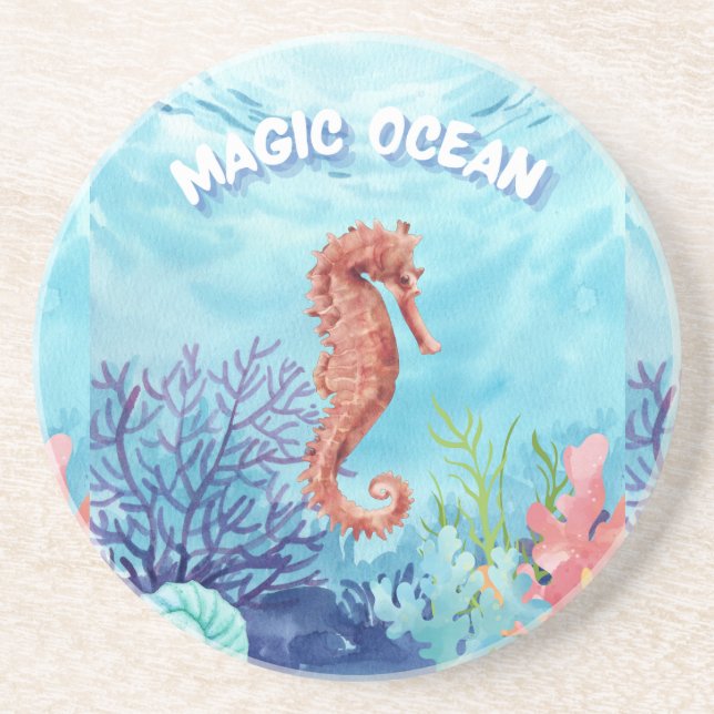 Porta-copos Cavalo oceânico (Frente)