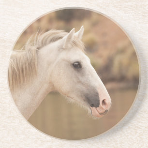 Porta-copos Cavalo selvagem branco