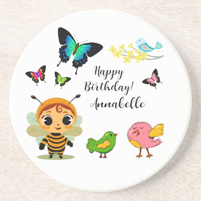 Porta-copos Celebração de Crianças de Festa de Jardim (Frente)