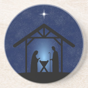 Porta-copos Cena de Natal Religiosa