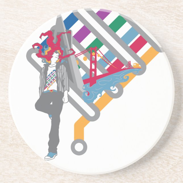 Porta-copos cena de São Francisco (Frente)