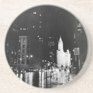 Porta-copos cerca de 1954: Da vista uma avenida de Michigan
