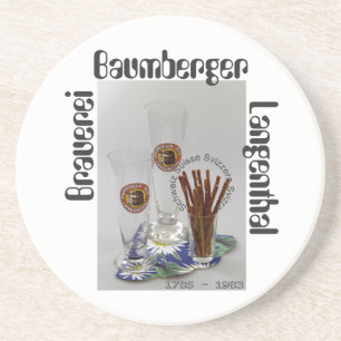 Porta-copos Cervejaria Baumberger Langenthal tampa de cerveja