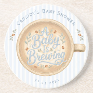 Porta-copos Chá de Bebê: Bebê Está Preparando Café