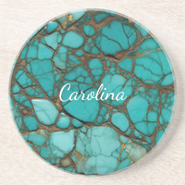 Porta-copos Chá de Noiva Pedras Turquesa