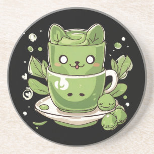 Porta-copos chá verde matcha