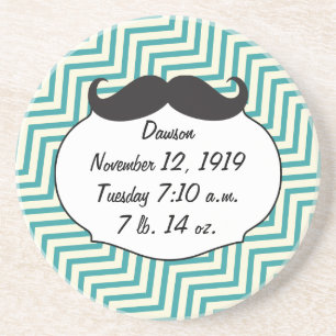 Porta-copos Chalkboard Mr Yellow and Green Baby Stats