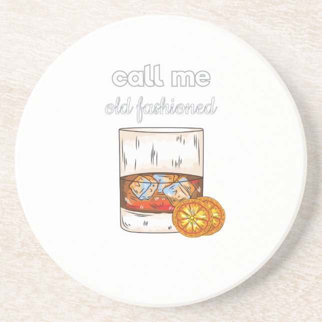 Porta-copos Chame-me antiquado (Frente)