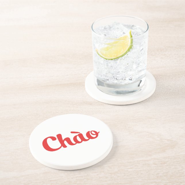 Porta-copos Chào / Hello ~ Vietnã / Vietnamita / Ting Viet (Lateral)