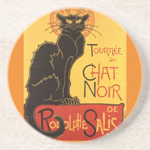 Porta-copos Chat Noir Steinlen Belle Epoque Vintage Art