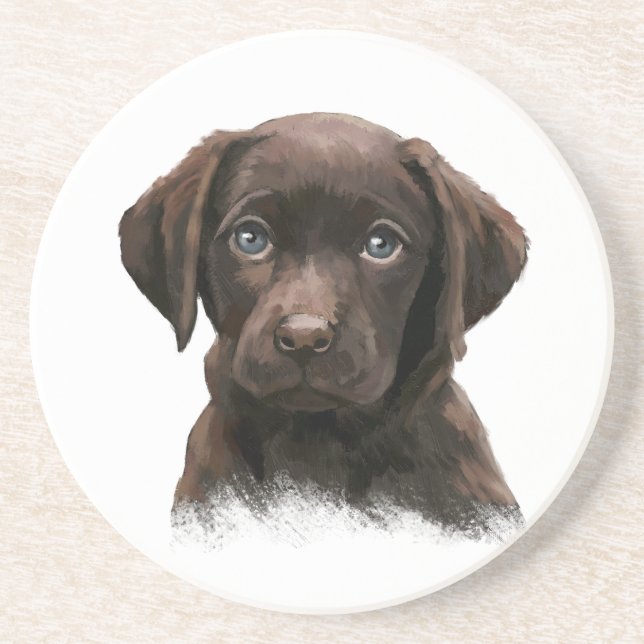 Porta-copos Chocolate Labrador Retriever Brown (Frente)