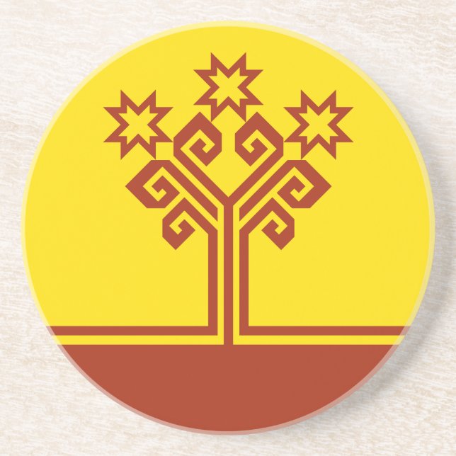 Porta-copos Chuvashia Flag (Frente)