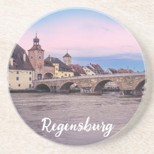 Porta-copos Cidade histórica antiga em Regensburg, Alemanha