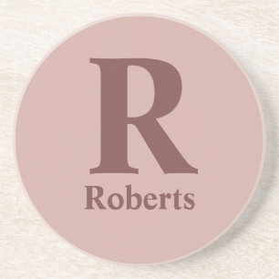 Porta-copos Cinnamon Rosa inicial/nome/família