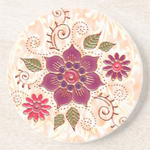 Círculo De Filigrana Com Flores