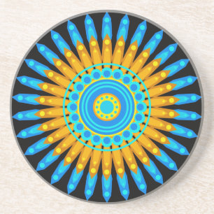 Porta-copos Círculo Geométrico Mandala Art Design 48256