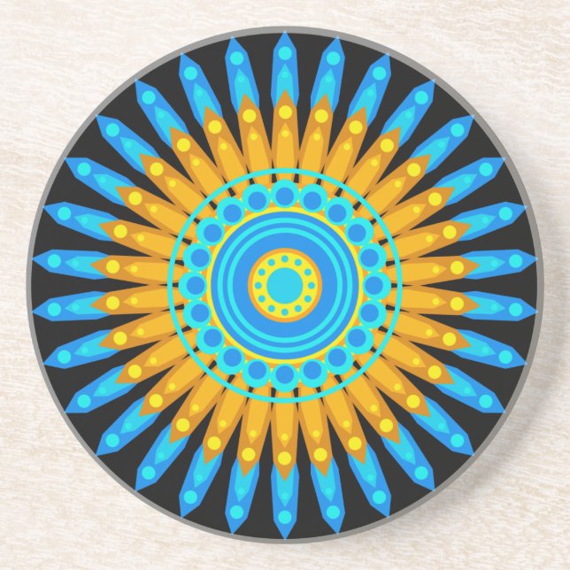 Porta-copos Círculo Geométrico Mandala Art Design 48256 (Frente)