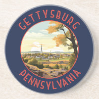 Círculo Retro em Distância de Gettysburg Pensilvân