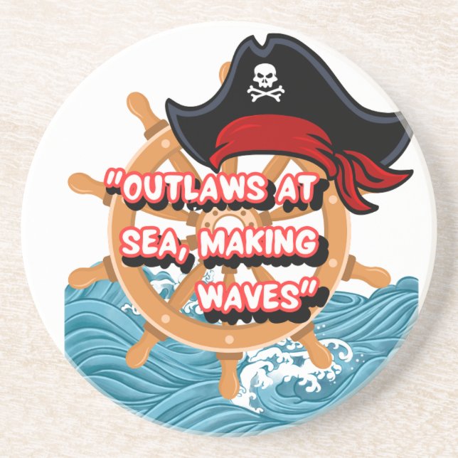 Porta-copos citação pirata (Frente)