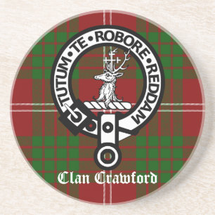 Porta-copos Clã Crawford Crest Tartan